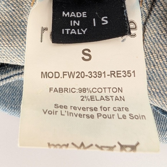 Retrofete Willa Skirt Womens S Light Wash Blue Denim Button Mini Skirt Festival - Picture 6 of 11